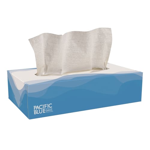 Pacific Blue Select 2-Ply Facial Tissue, Flat Box